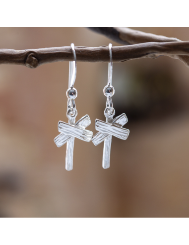 Örhänge Ledkryss med liten krok