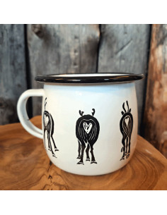 Elina Nygård Emaljerad mugg Renrumpor 2