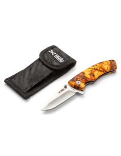 Jaktfällkniv Orange Camo