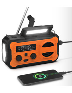 Nödradio 4000 mAh  Orange 2