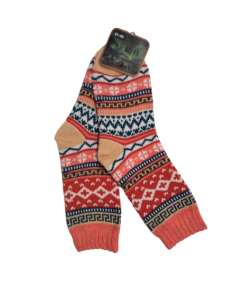 Alpaca Socks Pink Patterned 41-45