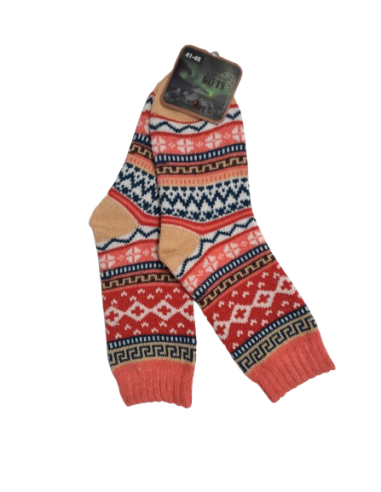 Alpacka Sockar Rosamönstrade 41-45