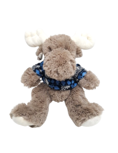 Moose Plushie with Blue Sweater