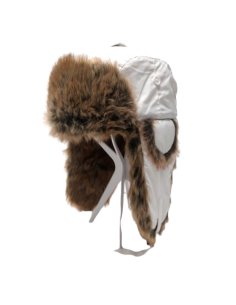 Vit Mössa Fuskpäls