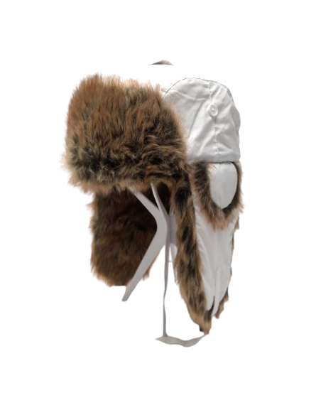 Vit Mössa Fuskpäls
