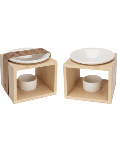 Aromalampa trä keramik